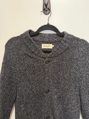 Taylor Stitch: The Bomber Sweater in Black Sesame (M, size 40)